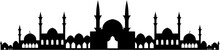 Mosque Icon. Flat Illustration Of Mosque Vector Icon For Web Design
