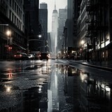 Fototapeta  - rainy city