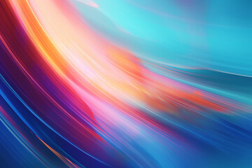 Wall Mural - colorful abstract background with energetic flowing lines, generative ai