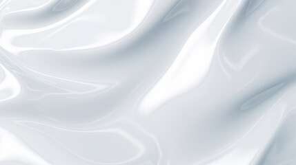Wall Mural - white silk background with a smooth surface, background image of white liquid surface, generative ai