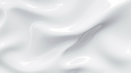 Wall Mural - white silk background with a smooth surface, background image of white liquid surface, generative ai