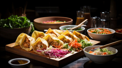 Canvas Print - food on a table