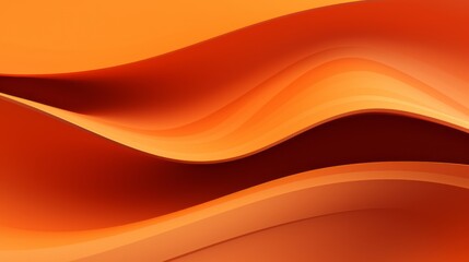 Poster - Vibrant orange 3d papercut texture: abstract background design for web, wallpaper, brochure, and patterns