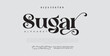 Sugar Abstract modern minimal alphabet fonts. future creative logo font. vector illustration