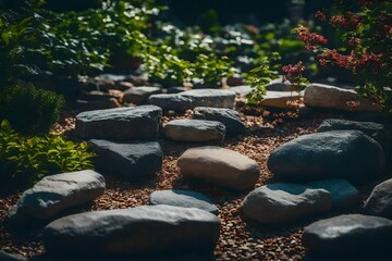 Canvas Print - waterfall in the park