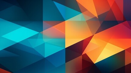 Poster - Vibrant abstract geometric shapes creating textured background