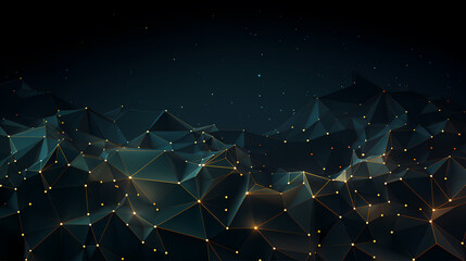 Wall Mural - Abstract geometric lines background, technological lines background and light effects, 3D rendering