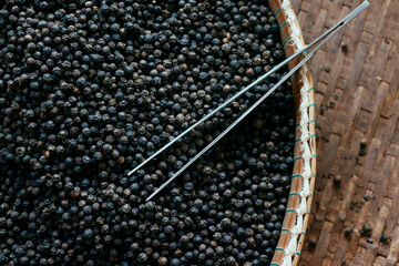 Wall Mural - Pepper farm. Famous Kampot black pepper. One of the best pepper in the world.