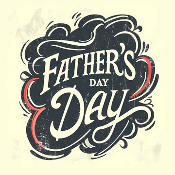 Father_S Day, A Black And White Sign With White Text