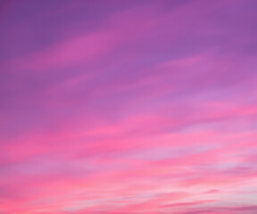 Wall Mural - pink sky and clouds background