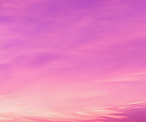 Wall Mural - pink sky and clouds background