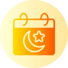 calendar gradient icon