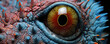 Extreme macro photography of amazing lizard eye