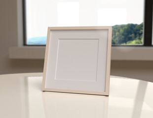 Poster - A simple and convenient frame mock up file. Picture frame mock up template.