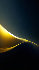 Poster - abstract gold wave