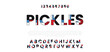 Pickles modern creative minimal alphabet small letter logo design