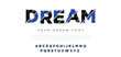 Dream modern stylish capital alphabet letter logo design