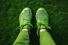 Shoes On Grass