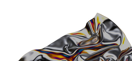 Poster - Chromatic Extravaganza: A Dazzling 3D Display of Colors