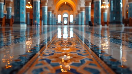 Sticker - mosque at night