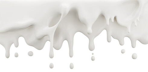 Wall Mural - wave of Milk or Yogurt splash, Abstract background, 3D illustration.