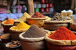 © Liliya Trott - Middle eastern bazar or market, heaps of different spices