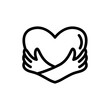 © dony - self love icon or logo design isolated sign symbol vector illustration - high quality line style vector icon