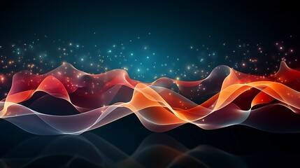 Abstract background of glowing blue mesh or interwoven lines on a dark background
