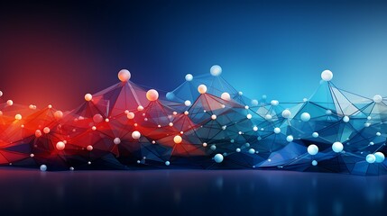 Abstract background of glowing blue mesh or interwoven lines on a dark background