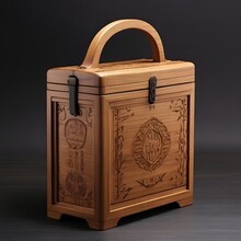 Old Wooden Box,Ai Generated 