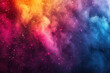 © Irina - Colored powder explosion on gradient dark background. Freeze motion.