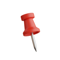 Poster - 3D Push Pin Model Organization and Display. 3d illustration, 3d element, 3d rendering. 3d visualization isolated on a transparent background