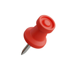 Poster - 3D Push Pin Model Organization and Display. 3d illustration, 3d element, 3d rendering. 3d visualization isolated on a transparent background