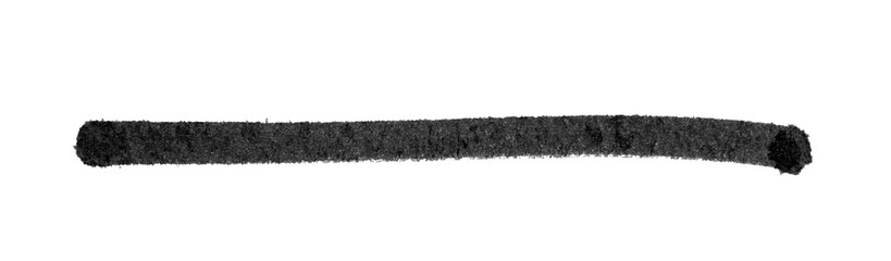 Realistic rough black marker. Set of ink lines. The doodle is drawn on a white isolated background with a black marker. Hand painted. Black marker on paper isolated on white background