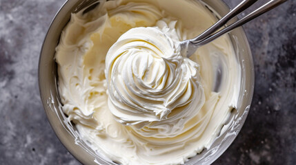 vanilla ice cream in a bowl