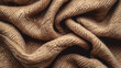 close up of wrinkled brown silk texture