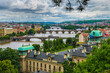 © Travel 'n' Lifestyle - View of Charles Bridge and Prague downtown crossing the Moldava River (Vltava River) in Prague, Praha, Czechia, Czech Republic.