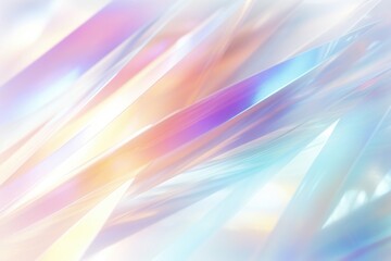 Poster - Blurred rainbow light refraction texture overlay effect