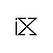 Minimal Letters IX Logo Design