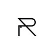 Minimal Letters IR Logo Design