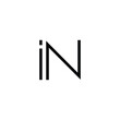 Minimal Letters IN Logo Design