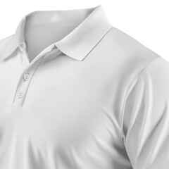 Close-up Polo T-Shirt on white background