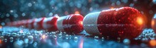 One Of Many Health Care Poster Images With Abstract Graphics, In The Style Of Tilt-shift Photography, Romantic Academia, Uhd Image, Dark Aquamarine And Red, Juxtaposition Of Objects, Rtx On, Associate
