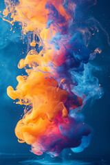 Poster - Swirls of thick paint creating an abstract, dreamlike landscape.