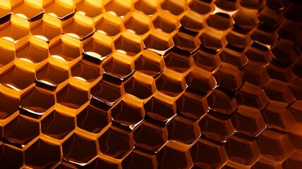 Wall Mural - Texture of a honeycomb.	