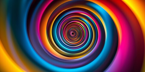 Wall Mural - A hypnotic spiral pattern in contrasting colors. Experiment with different rotations and variations to create an engaging visual experience. Use a wide angle lens and a slow shutter speed 