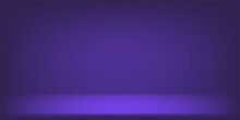Violet Studio Background With Direct Lighting. Abstract Backgrounds Violet Gradient. Space For Selling Products On The Website. Vector Illustration.