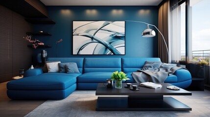 Sticker - modern living room