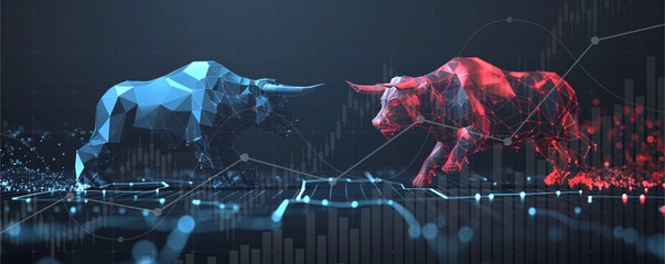 Stock market exchange or financial technology, ai technology