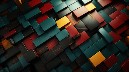 Abstract geometric black, red, yellow, green color background. Black History Month color background
